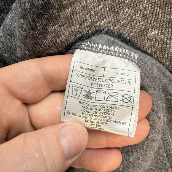 Chicago Blackhawks Sweatshirt Adult 2XL XXL Gray Heather Embroidered 1/4 Zip - Picture 8 of 11